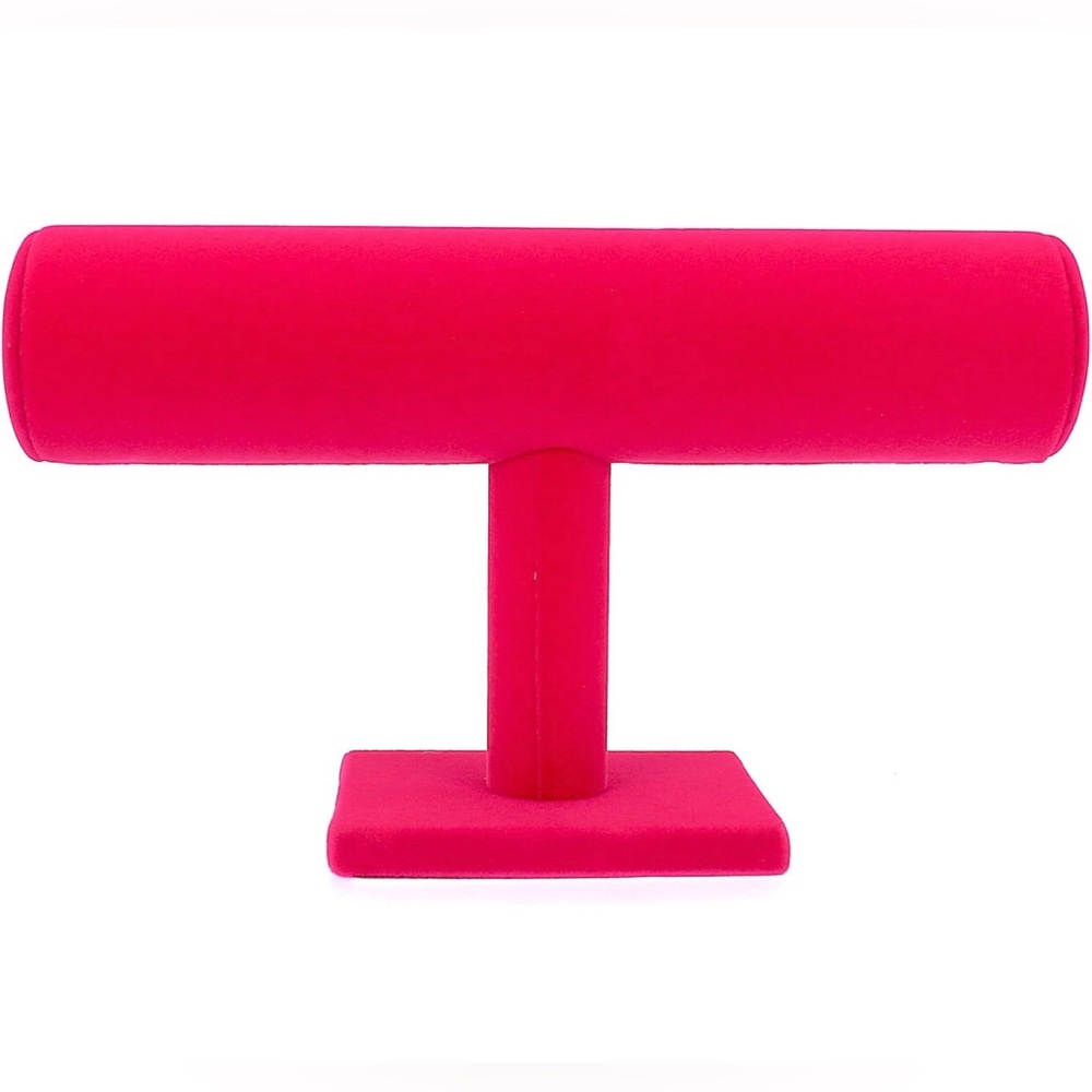 Vibrant Pink Jewelry Display Stand